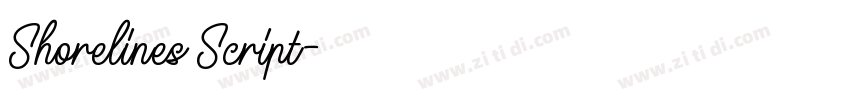 Shorelines Script字体转换 Shorelines Script字体转换